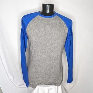 Men's Red Camel Long Sleeve Tee XL | Moisture-Wicking | Heather Gray & Blue